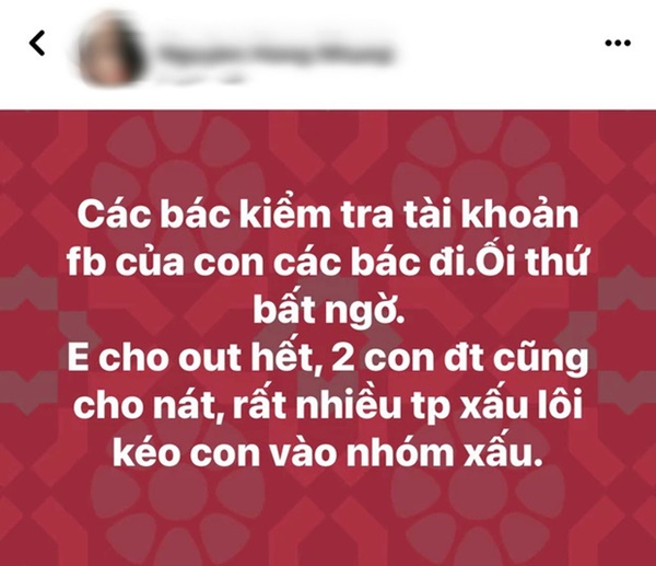 Phụ huynh, giáo viên nói về cách vợ Xuân Bắc ném điện thoại, phạt con khi có hình 18+ trên Facebook: Tội nhất đứa trẻ bị bạn bè trêu chọc!-1