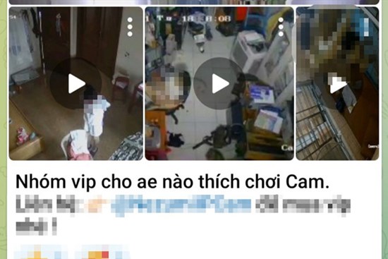 Công khai rao bán clip nhạy cảm hack từ camera nhà riêng ở Việt Nam