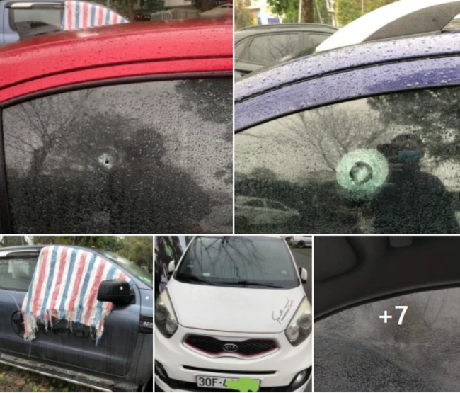 Người đàn ông dùng súng bắn thủng hàng loạt kính ô tô ở khu chung cư vì ảnh hưởng lối đi-1