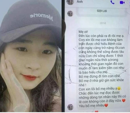 Vụ nữ sinh 16 tuổi mất tích bí ẩn kèm dòng tin nhắn đau lòng: Công an cho biết đang ở Hà Nội nhưng hiện tại đã mất liên lạc-1