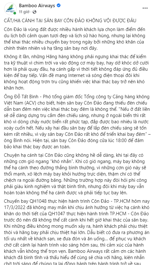 Hành khách bức xúc vì chuyến bay từ Côn Đảo về TP.HCM bị delay, tố nhân viên hăm dọa: Bamboo Airways lên tiếng giải thích-5