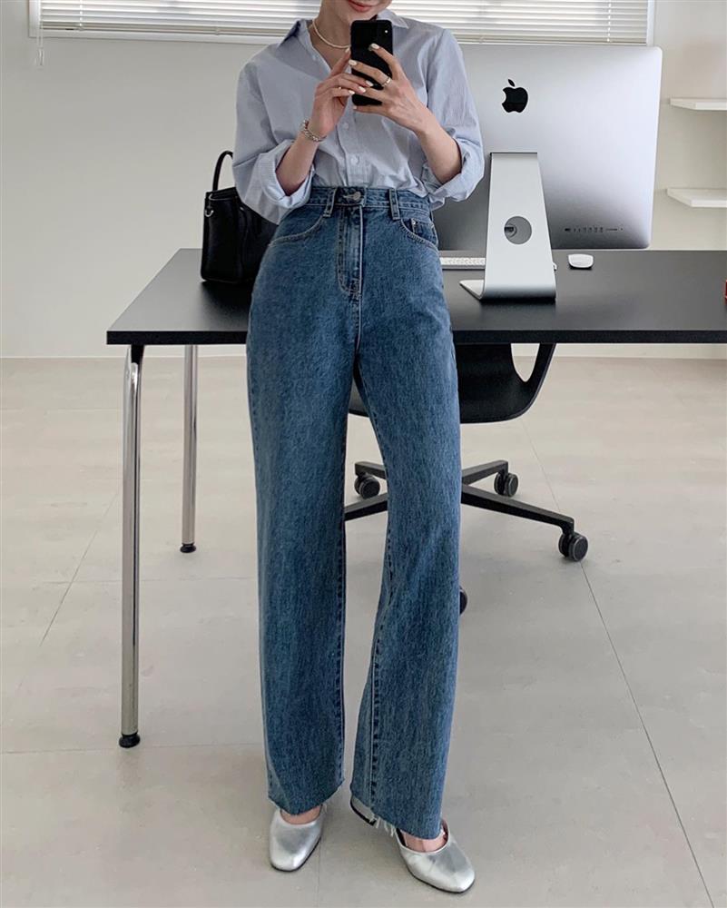 Gái Hàn sẽ cho chị em biết 4 mẫu quần jeans đang mốt nhất, có đủ thì mặc đẹp mọi lúc mọi nơi-10