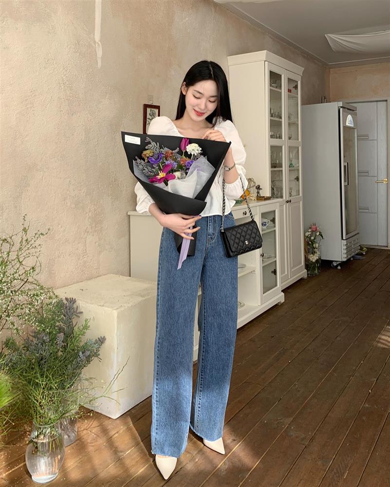 Gái Hàn sẽ cho chị em biết 4 mẫu quần jeans đang mốt nhất, có đủ thì mặc đẹp mọi lúc mọi nơi-11