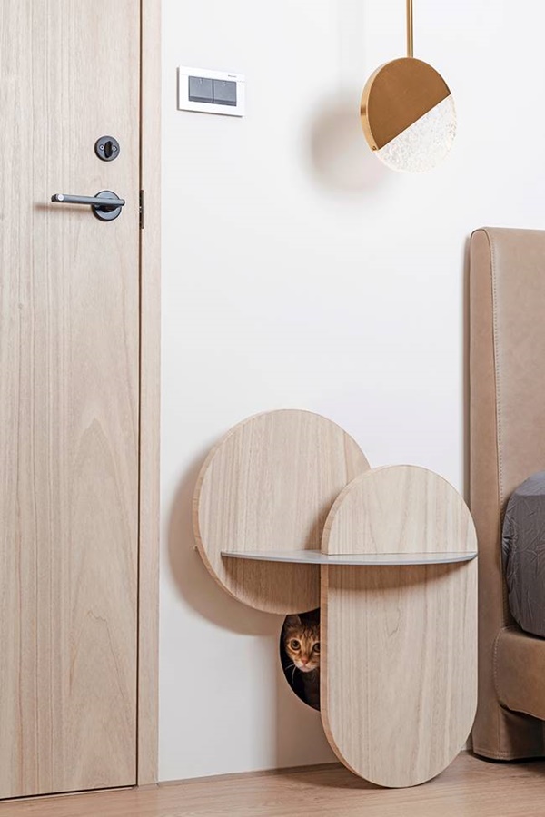 Cặp đôi thiết kế căn hộ đơn giản nhưng tiện nghi, có cả không gian sống thoải mái cho 2 chú mèo cưng dễ thương-14