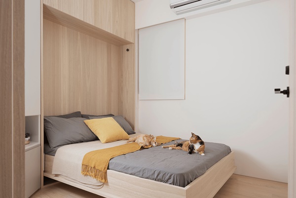 Cặp đôi thiết kế căn hộ đơn giản nhưng tiện nghi, có cả không gian sống thoải mái cho 2 chú mèo cưng dễ thương-15