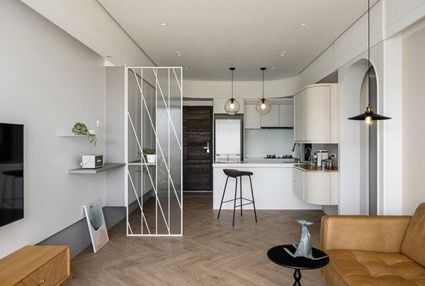 Căn hộ thiết kế tông màu trắng sang trọng, mở rộng không gian, phòng thay đồ sang xịn đáp ứng nhu cầu của nữ gia chủ-10