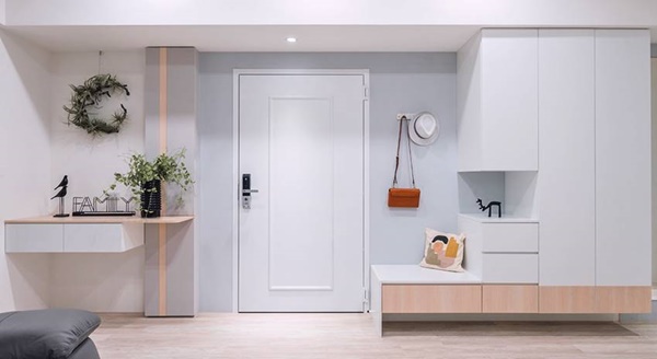 Căn hộ màu xanh lam tao nhã nhẹ nhàng, thiết kế phòng bếp siêu rộng để đãi khách-4