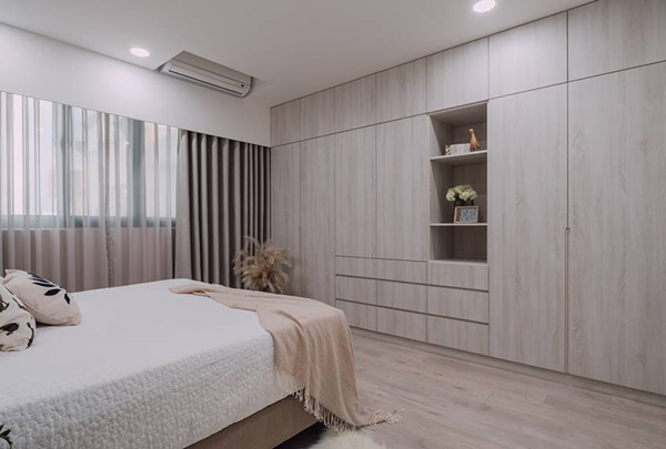 Căn hộ màu xanh lam tao nhã nhẹ nhàng, thiết kế phòng bếp siêu rộng để đãi khách-15