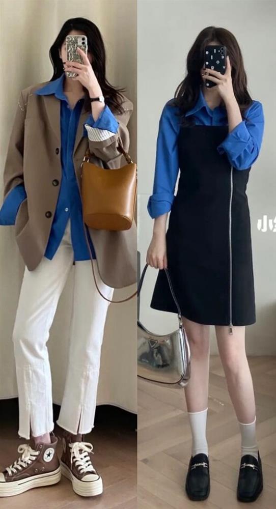 Sắm 1 chiếc sơ mi trơn màu, có ngay 8 cách diện vừa sang vừa hack tuổi cho chị em công sở-5