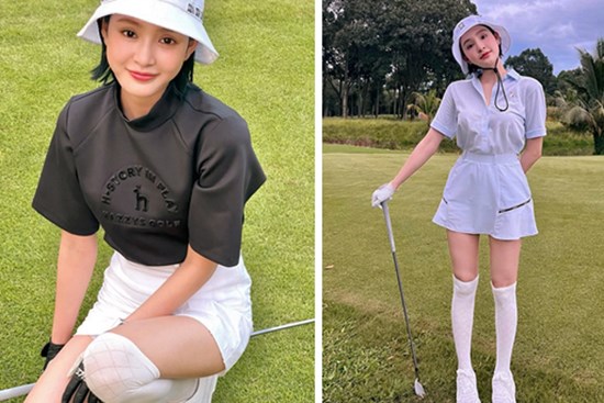 1 lần ra sân golf của Hiền Hồ tốn hơn chục triệu sắm trang phục