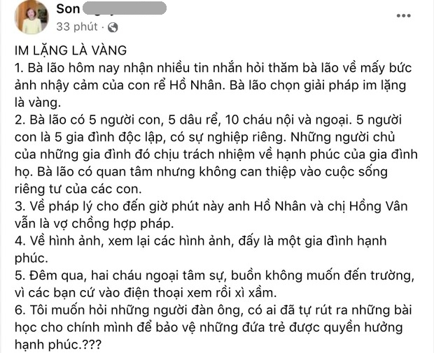 Lão Phật gia Sơn Kim tiếp tục đồng tình với quan điểm của giới luật gia, dằn mặt những em gái có tư tưởng lợi dụng đại gia-1