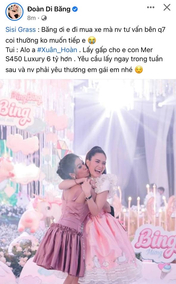 Em gái đi mua ô tô bị coi thường, Đoàn Di Băng bắt tậu luôn con Mẹc 6 tỷ cho bỏ tức và nói luôn 1 câu thể hiện đẳng cấp-1