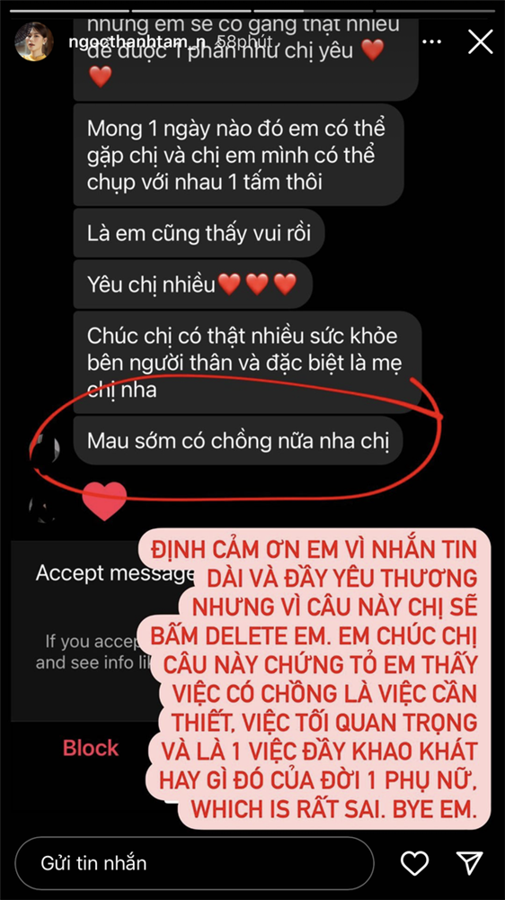 Ái nữ nhà đại gia thuỷ sản phản ứng gắt khi fan chúc mau có chồng: Vì câu này chị sẽ bấm delete em-2