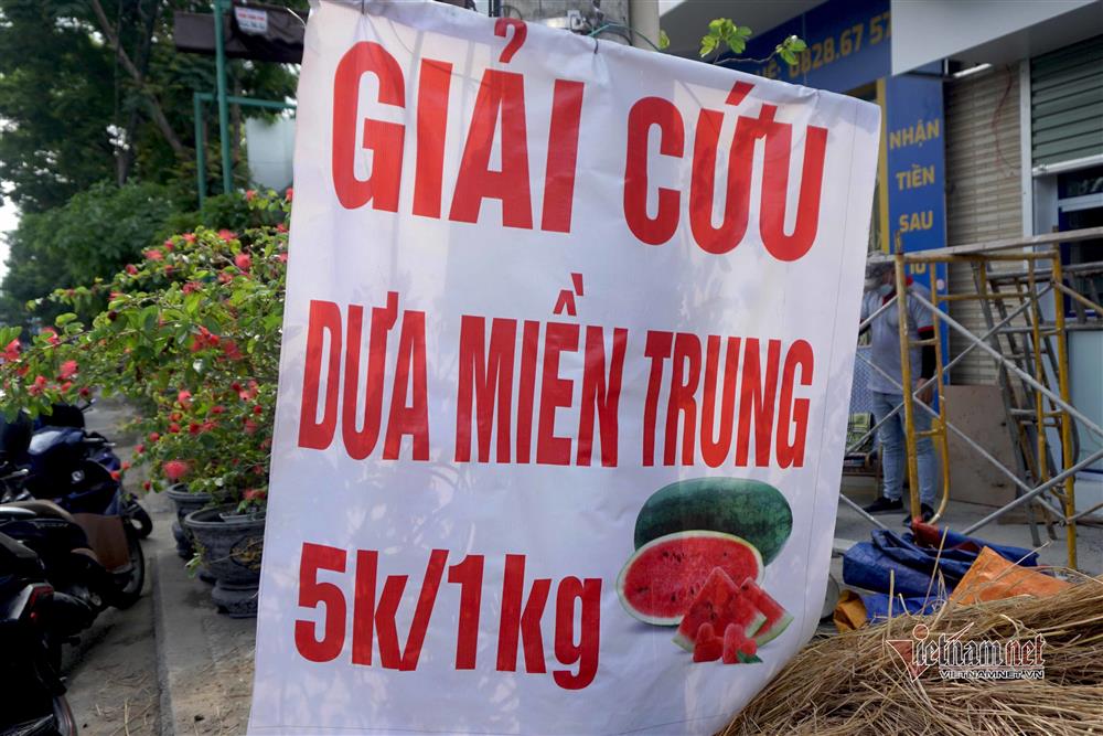 Dưa hấu 5 nghìn, thanh long 8 nghìn: Phơi nắng vỉa hè chờ giải cứu-3