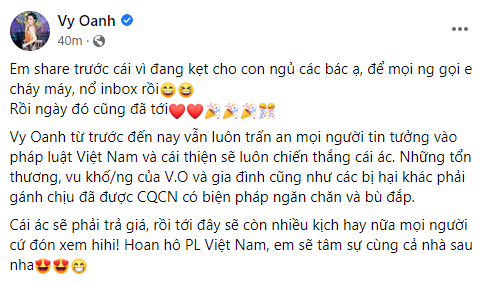 Vy Oanh, Đàm Vĩnh Hưng nói gì trước thông tin bà Phương Hằng bị bắt tạm giam?-1