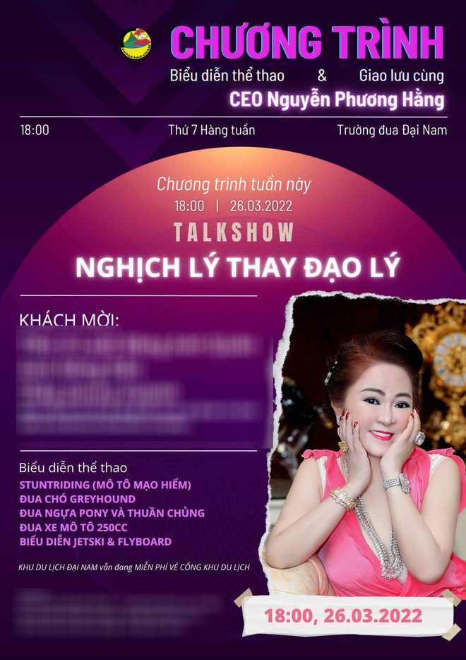 Trước khi bị bắt tạm giam, bà Nguyễn Phương Hằng vẫn đăng đàn thông báo tổ chức talkshow Nghịch lý thay đạo lý-2