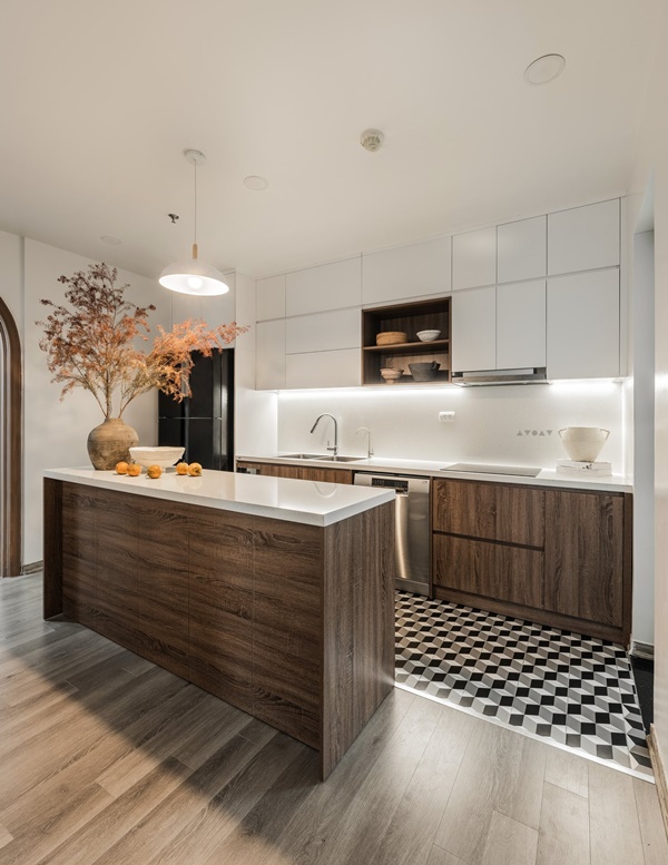 Căn hộ 89m2 sau 3 năm tích cóp&nbsp;của cặp vợ chồng trẻ, nội thất đơn giản mà tinh tế hiện đại, tông màu nâu&nbsp;gỗ ấm áp tao nhã-12