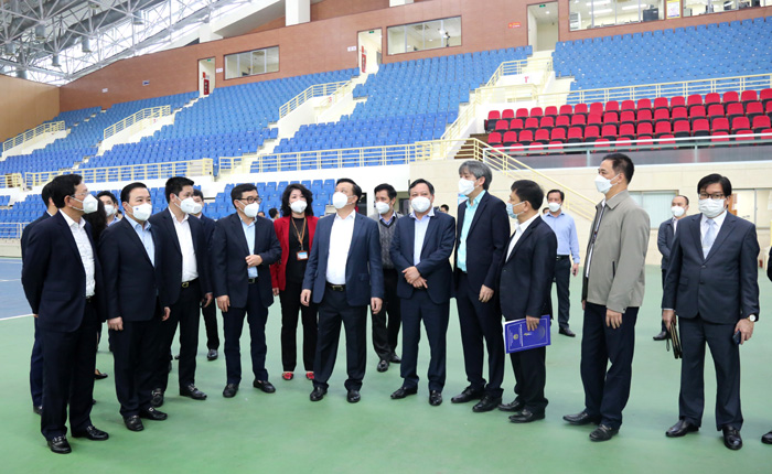 Bí thư Thành ủy Đinh Tiến Dũng kiểm tra công tác chuẩn bị tổ chức SEA Games 31-6