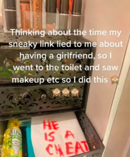 Màn trả thù bằng son môi của cô gái khi bị cắm sừng, đoạn cuối như 1 cú twist bất ngờ khiến gã phản bội chết trân-1