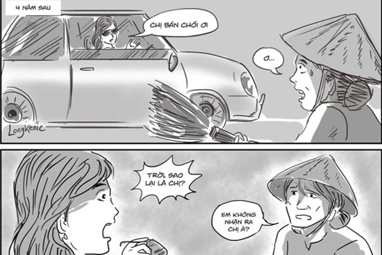 Dừng đèn đỏ, thấy người phụ nữ bán chổi đáng thương, tôi lại mua giúp, ngờ đâu suýt ngã ngửa khi người ấy cất tiếng chào