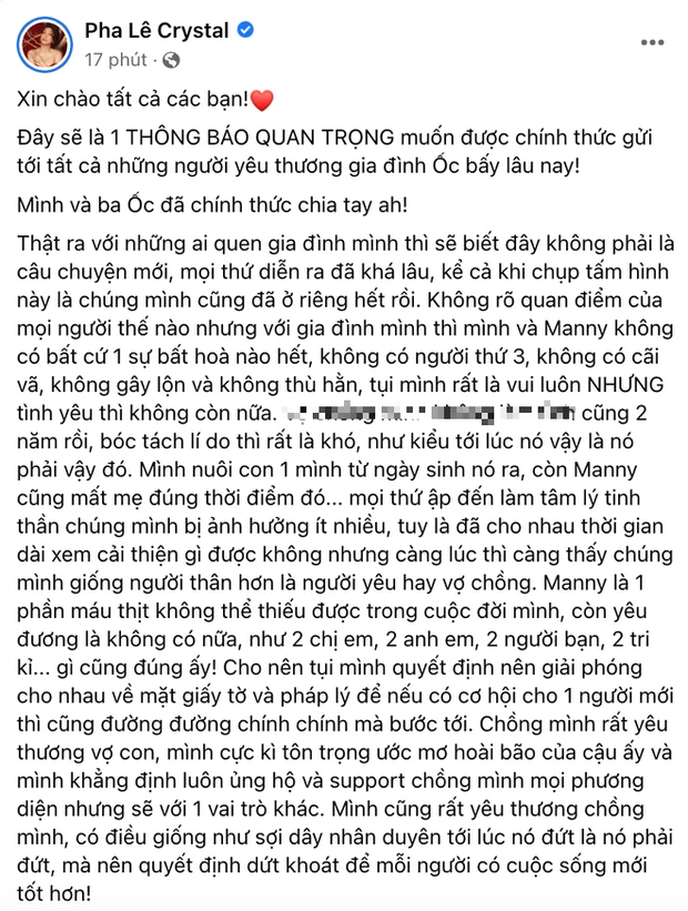 Pha Lê chia tay ông xã người Hàn Quốc, lý do là gì?-1