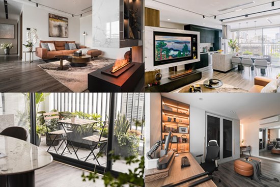 MC Cà phê sáng hé lộ không gian sống sang trọng hiện đại, decor nội thất gỗ nâu ấm cúng