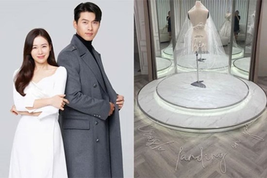 Vài tiếng trước hôn lễ thế kỷ của Hyun Bin - Son Ye Jin, người hâm mộ xôn xao về chiếc voan cưới thêu dòng chữ đặc biệt