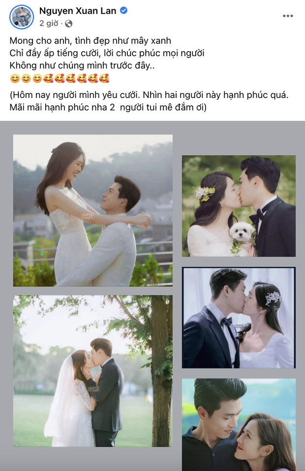 Cả showbiz Việt phát sốt trước đám cưới của Hyun Bin: Xuân Lan - Emily đồng loạt tiễn người yêu, Tóc Tiên nhớ lại 1 thời khóc nấc-1