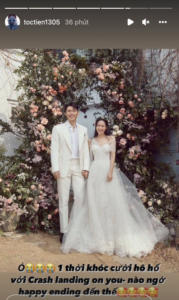 Cả showbiz Việt phát sốt trước đám cưới của Hyun Bin: Xuân Lan - Emily đồng loạt tiễn người yêu, Tóc Tiên nhớ lại 1 thời khóc nấc-3