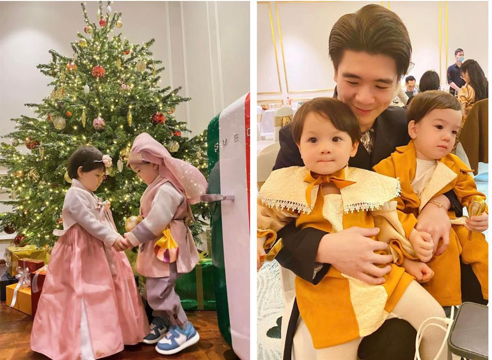 Thiếu gia Đỗ Quang Vinh khoe ảnh con song sinh cực xịn, vô tình để lộ không gian sống bạc tỷ-2