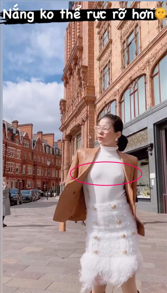 Hà Hồ và Lệ Quyên thi đua thả rông, phơi điểm nhạy cảm giữa đường phố Anh-8