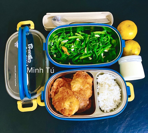 Cô gái Phú Thọ đảm đang chăm chồng, thực đơn hộp cơm mùa dịch ông xã mang đi làm ngon hết nước chấm-6