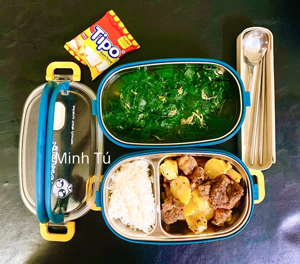 Cô gái Phú Thọ đảm đang chăm chồng, thực đơn hộp cơm mùa dịch ông xã mang đi làm ngon hết nước chấm-7