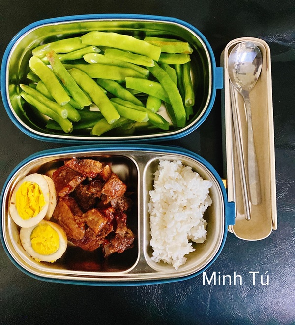 Cô gái Phú Thọ đảm đang chăm chồng, thực đơn hộp cơm mùa dịch ông xã mang đi làm ngon hết nước chấm-10