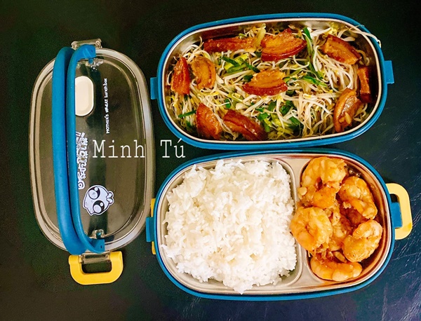 Cô gái Phú Thọ đảm đang chăm chồng, thực đơn hộp cơm mùa dịch ông xã mang đi làm ngon hết nước chấm-11