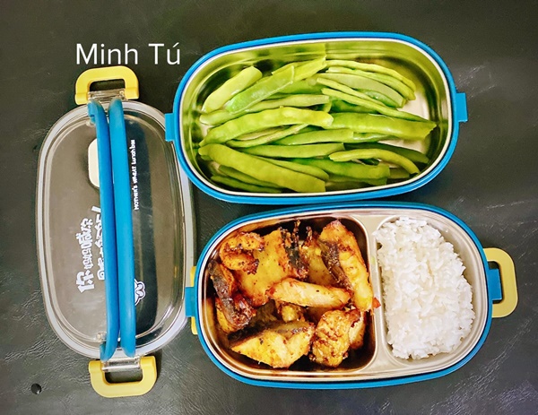 Cô gái Phú Thọ đảm đang chăm chồng, thực đơn hộp cơm mùa dịch ông xã mang đi làm ngon hết nước chấm-14