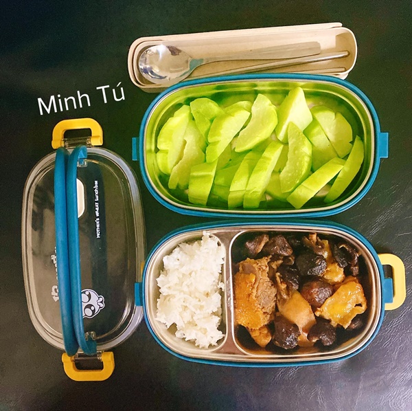 Cô gái Phú Thọ đảm đang chăm chồng, thực đơn hộp cơm mùa dịch ông xã mang đi làm ngon hết nước chấm-19