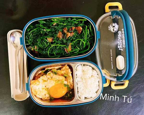 Cô gái Phú Thọ đảm đang chăm chồng, thực đơn hộp cơm mùa dịch ông xã mang đi làm ngon&nbsp;hết nước chấm-25