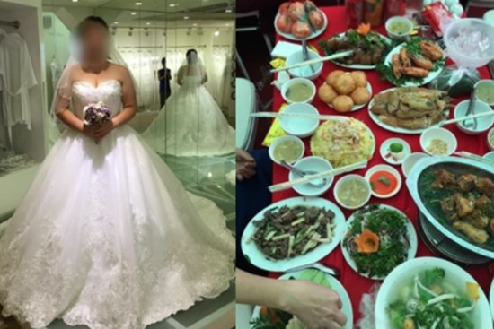 Nhận lời dằn mặt từ chú rể: 