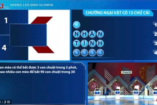 Câu hỏi Olympia siêu hack não: 