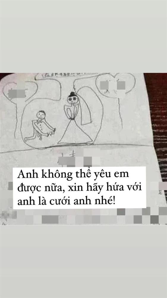 Cậu nhóc vẽ tranh tỏ tình crush, đọc dòng nhắn bên trong mà không ít người lớn cười ngất: Trẻ con bây giờ lớn nhanh quá!-2