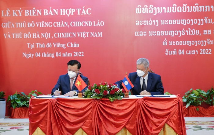 Thủ đô Hà Nội và Thủ đô Viêng Chăn (Lào) ký kết biên bản thỏa thuận hợp tác, giai đoạn 2022-2025-4