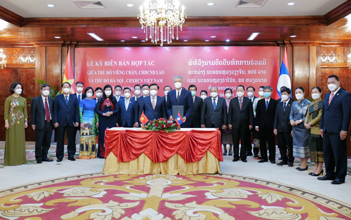 Thủ đô Hà Nội và Thủ đô Viêng Chăn (Lào) ký kết biên bản thỏa thuận hợp tác, giai đoạn 2022-2025-5