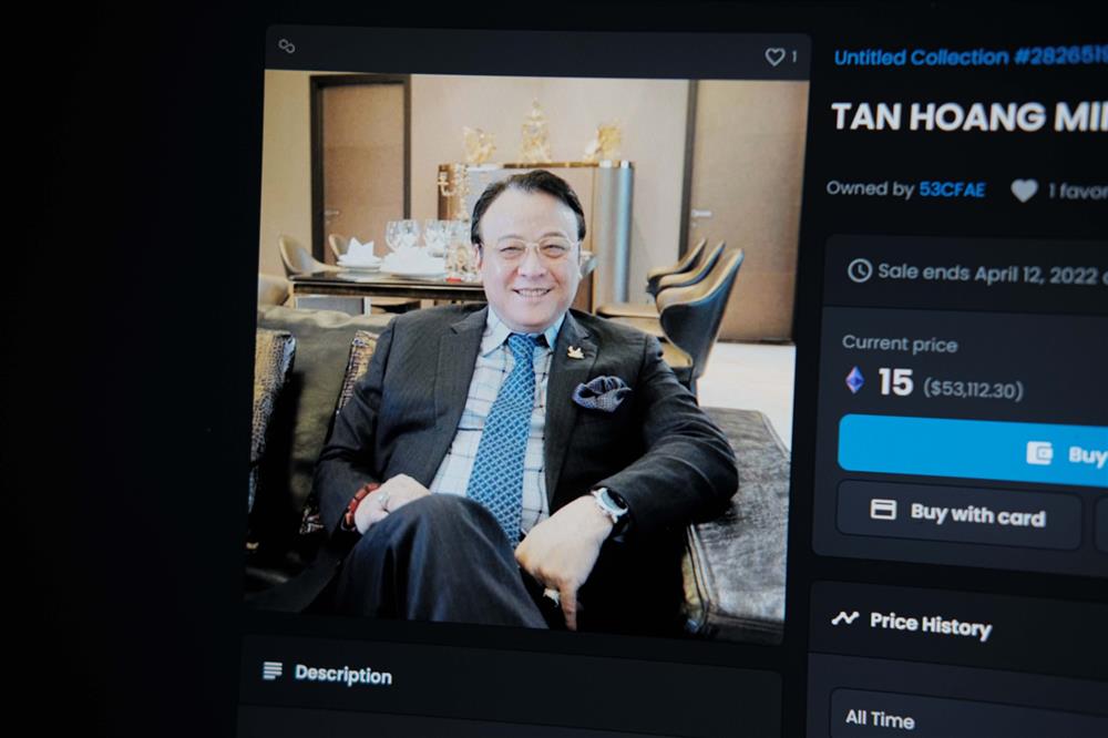NFT hình chủ tịch Tân Hoàng Minh được rao giá 53.000 USD-1