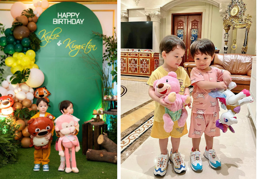 Thiếu gia Đỗ Quang Vinh bận rộn là thế nhưng vẫn luôn dành thời gian để bên cạnh 2 nhóc tỳ, bật mí tài năng hai con từ nhỏ-1