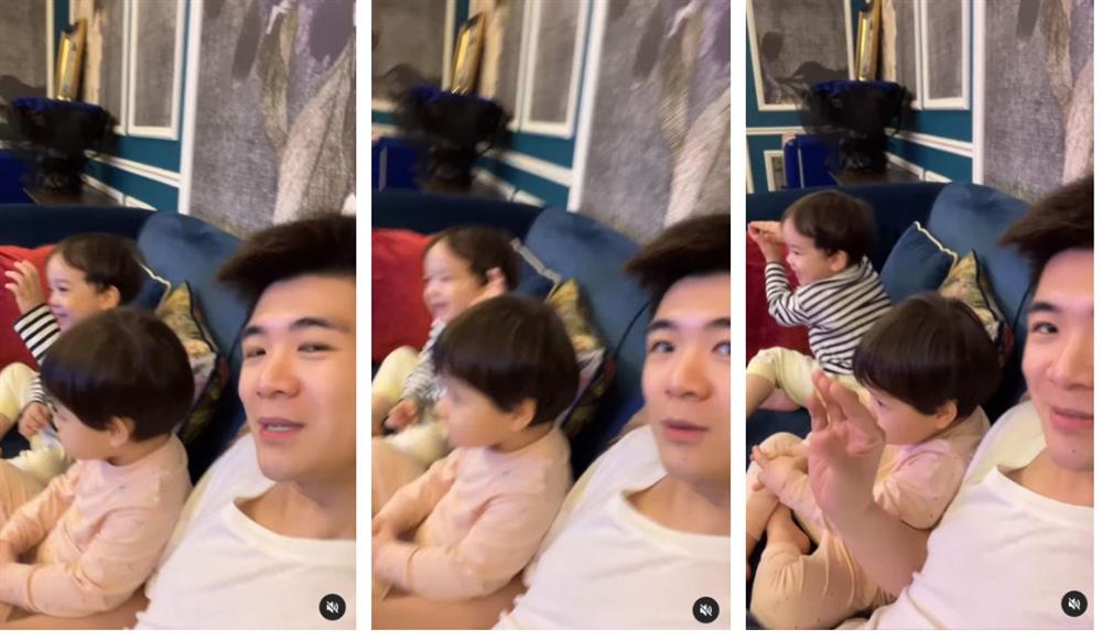 Thiếu gia Đỗ Quang Vinh bận rộn là thế nhưng vẫn luôn dành thời gian để bên cạnh 2 nhóc tỳ, bật mí tài năng hai con từ nhỏ-2