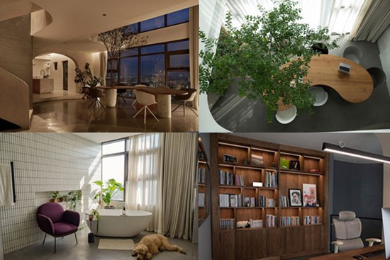 Căn hộ penthouses 230m2 của chàng trai 30 tuổi sang xịn, view làm việc siêu đẹp không kém gì quán cà phê