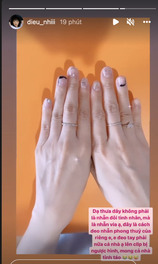 Sau khi rộ tin đồn kết hôn với Anh Tú vì khoảnh khắc đeo nhẫn ở ngón áp út, Diệu Nhi đã chính thức lên tiếng!-1