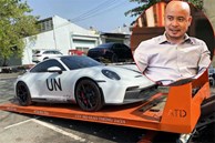 Đại gia cà phê Trung Nguyên sắm Porsche 911 GT3 2022 giống của Nguyễn Quốc Cường, vừa nhận xe đã gắn một chi tiết nhận diện