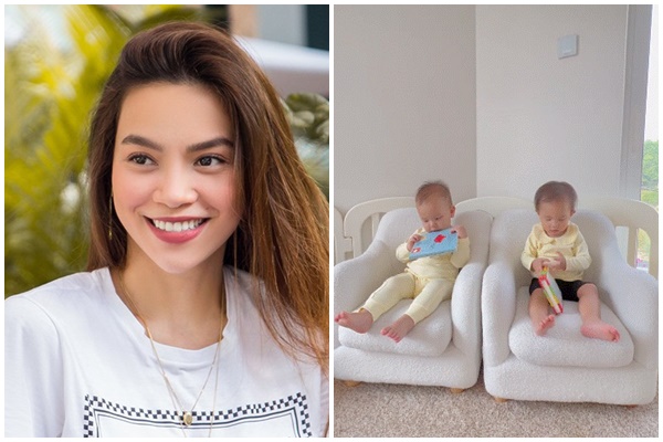 Clip cưng xỉu của 2 nhóc tỳ nhà Hà Hồ: Lisa nhu mì bao nhiêu nhìn qua biểu cảm của Leon là hội mẹ bỉm auto bật cười!-9